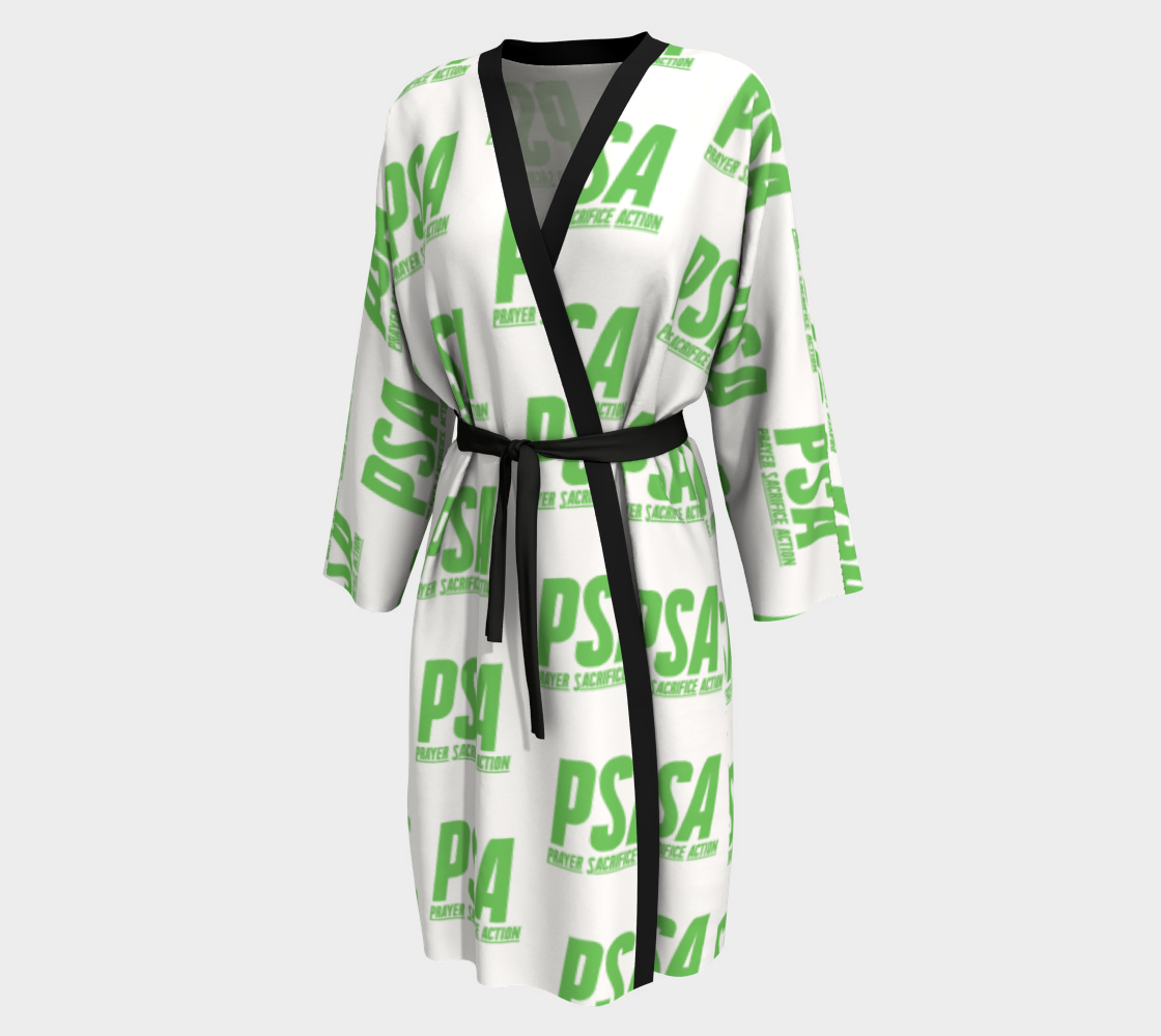 Green Classic Robe Peignoir