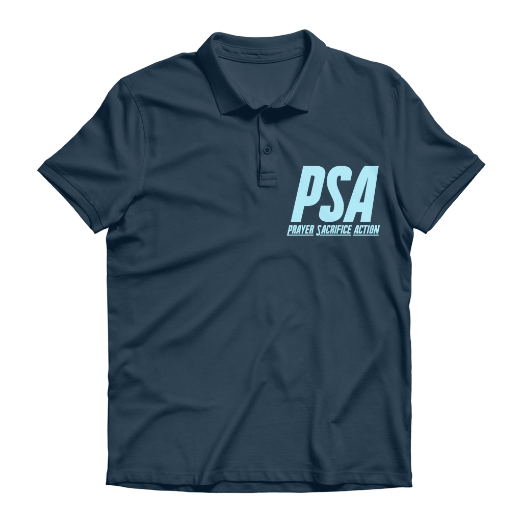 Blizzard Blue Premium Adult Polo Shirt