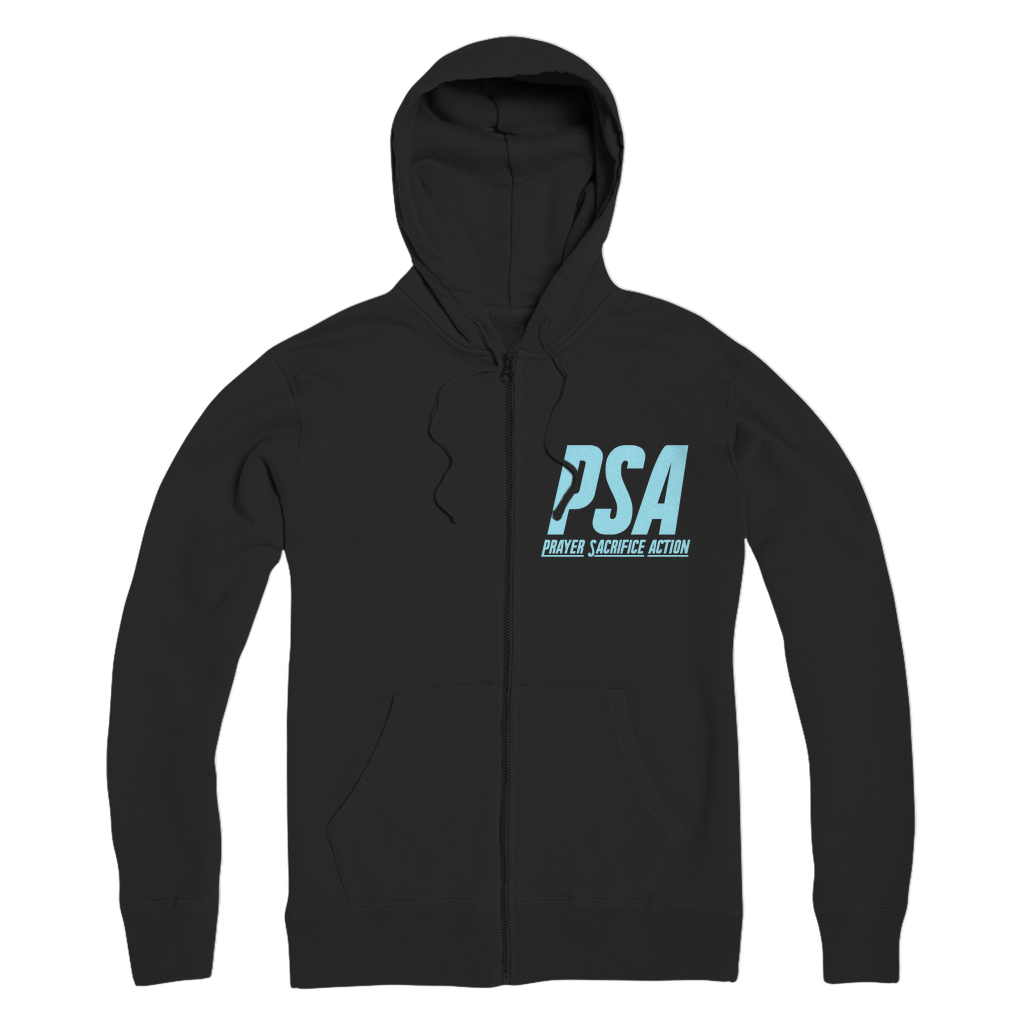 Blizzard Blue Premium Adult Zip Hoodie