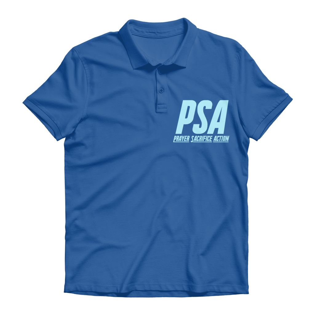 Blizzard Blue Premium Adult Polo Shirt