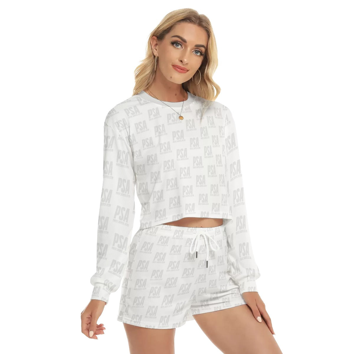 Whisper Classic Women's Short Sweatshirt And Pants Suit
