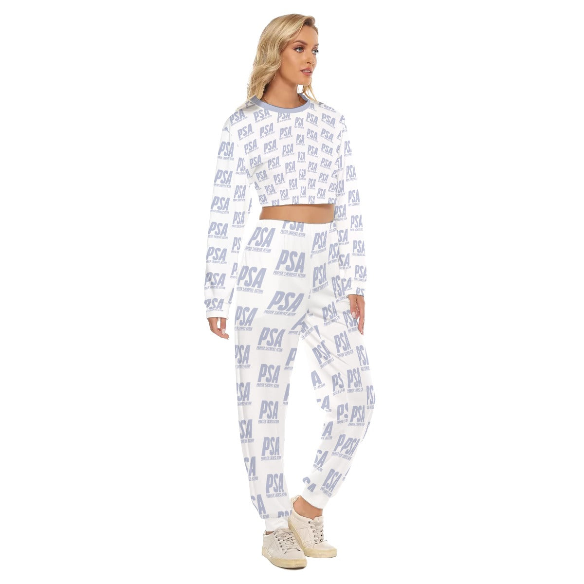 Penaro Classic Women's Crop Sweatshirt Suit