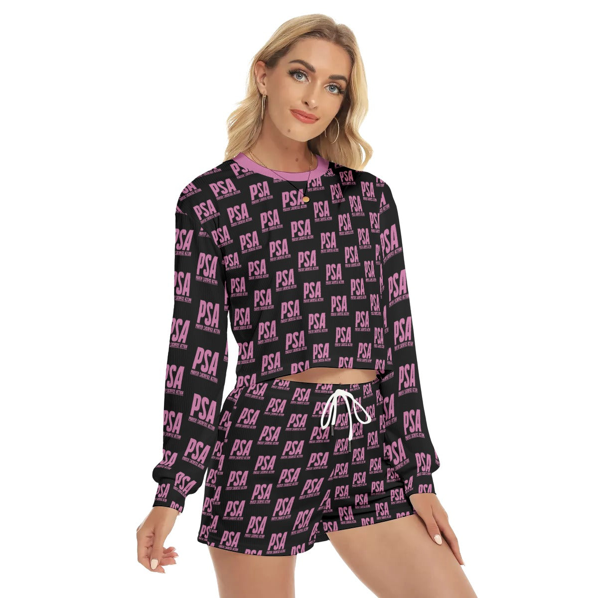 Hopbush Women's Short Sweatshirt And Pants Suit