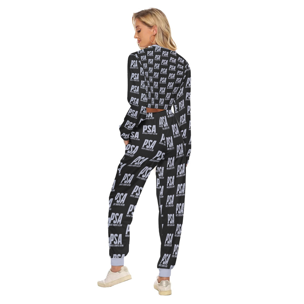 Penaro Classic Women's Crop Sweatshirt Suit