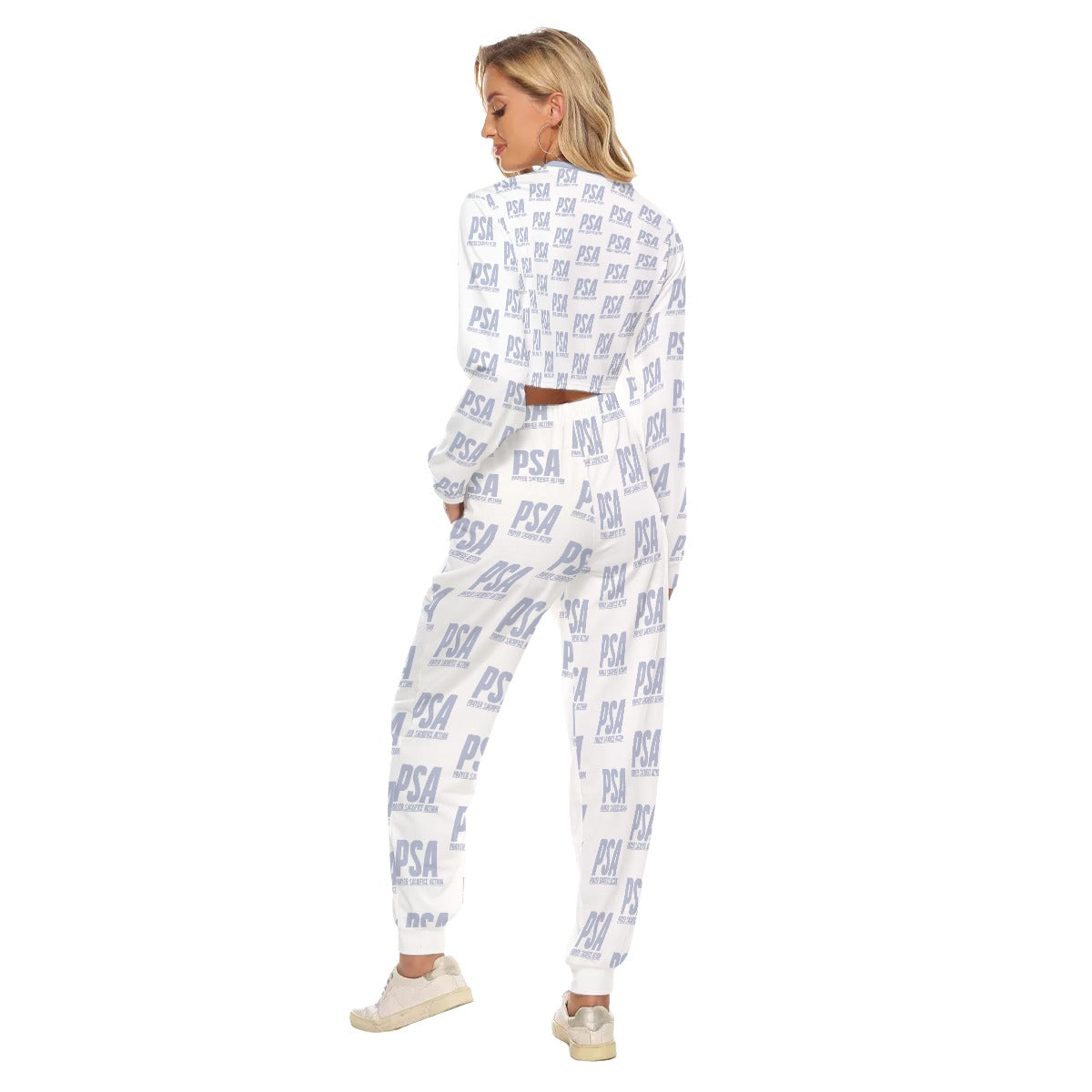 Penaro Classic Women's Crop Sweatshirt Suit