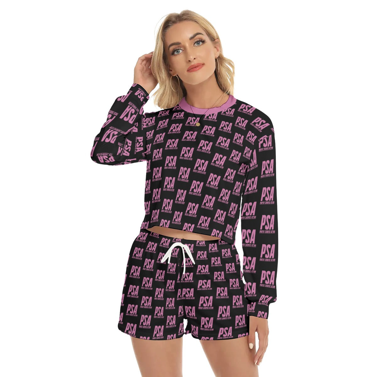 Hopbush Women's Short Sweatshirt And Pants Suit