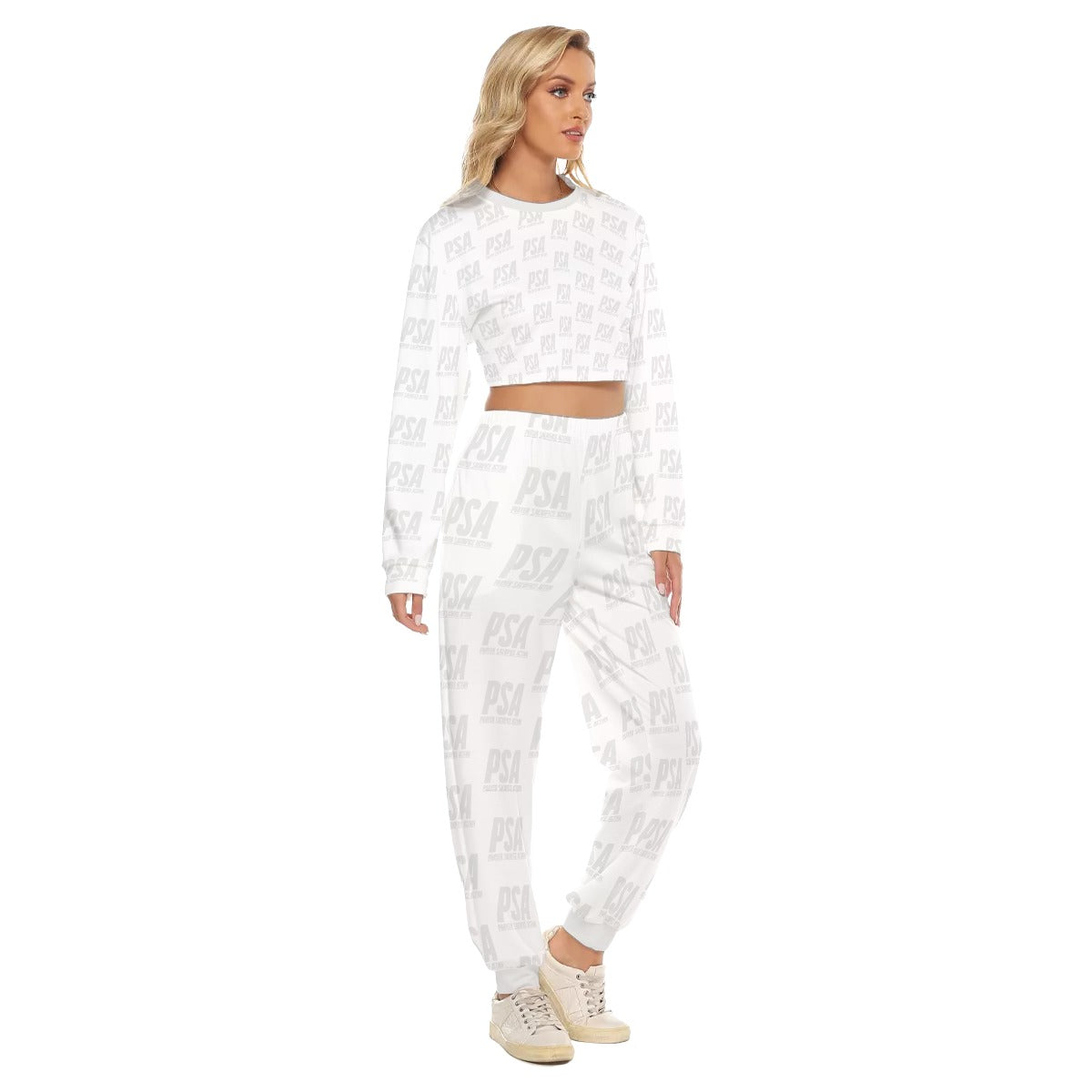 Whisper Classic Women's Crop Sweatshirt Suit