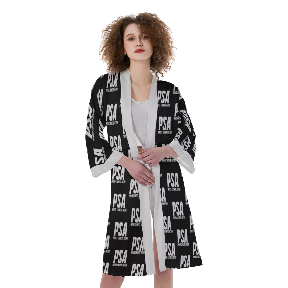 Whisper Classic Women's Satin Kimono Robe