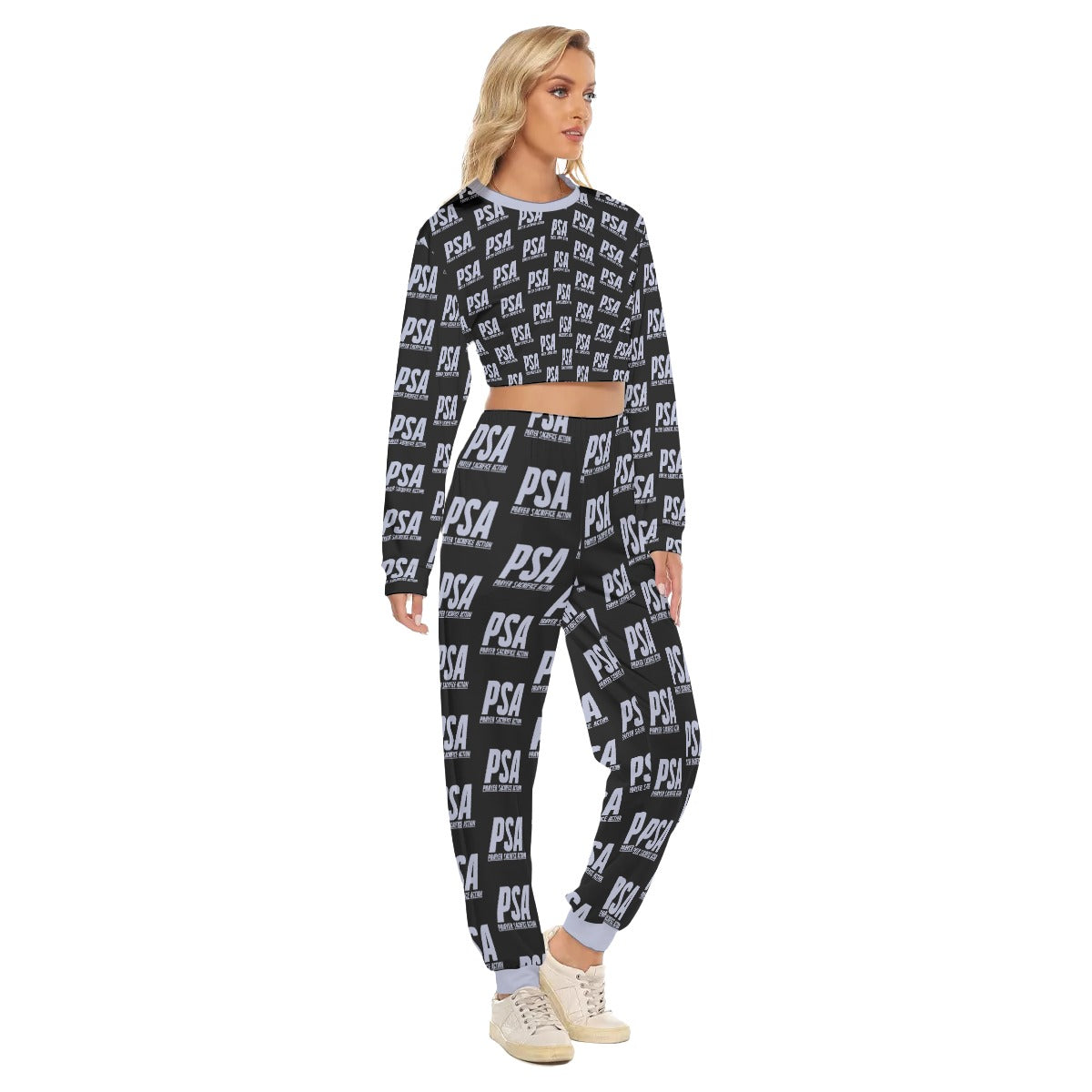 Penaro Classic Women's Crop Sweatshirt Suit
