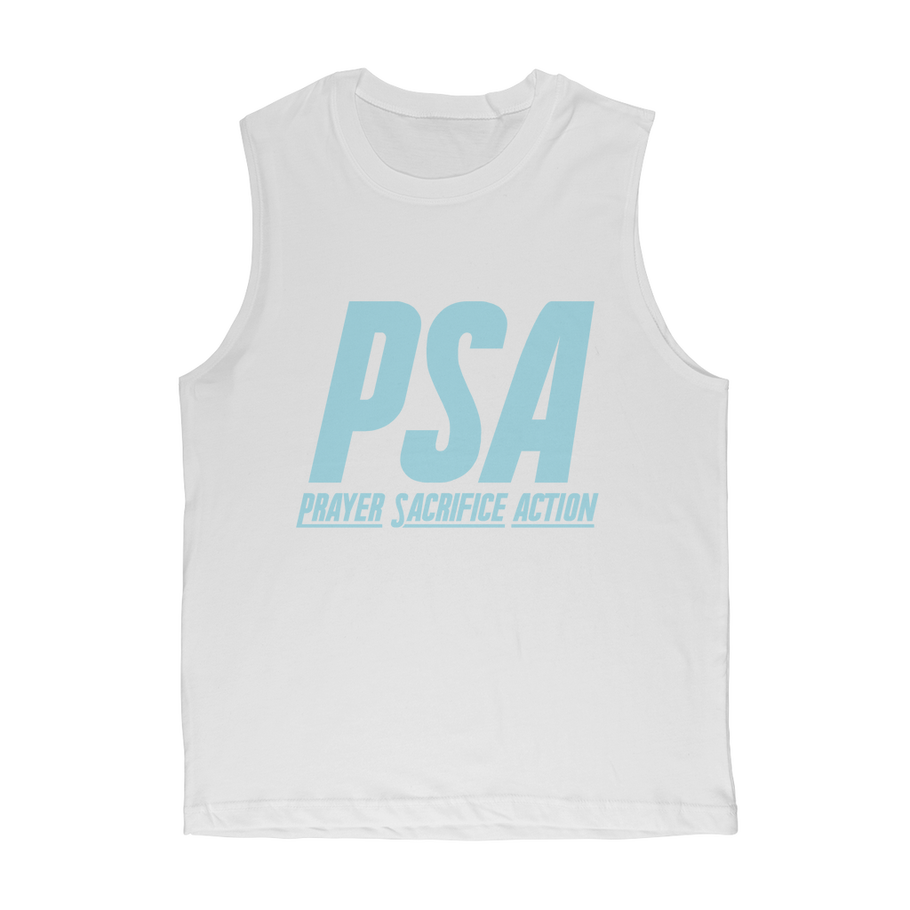 Blizzard Blue Classic Adult Muscle Top