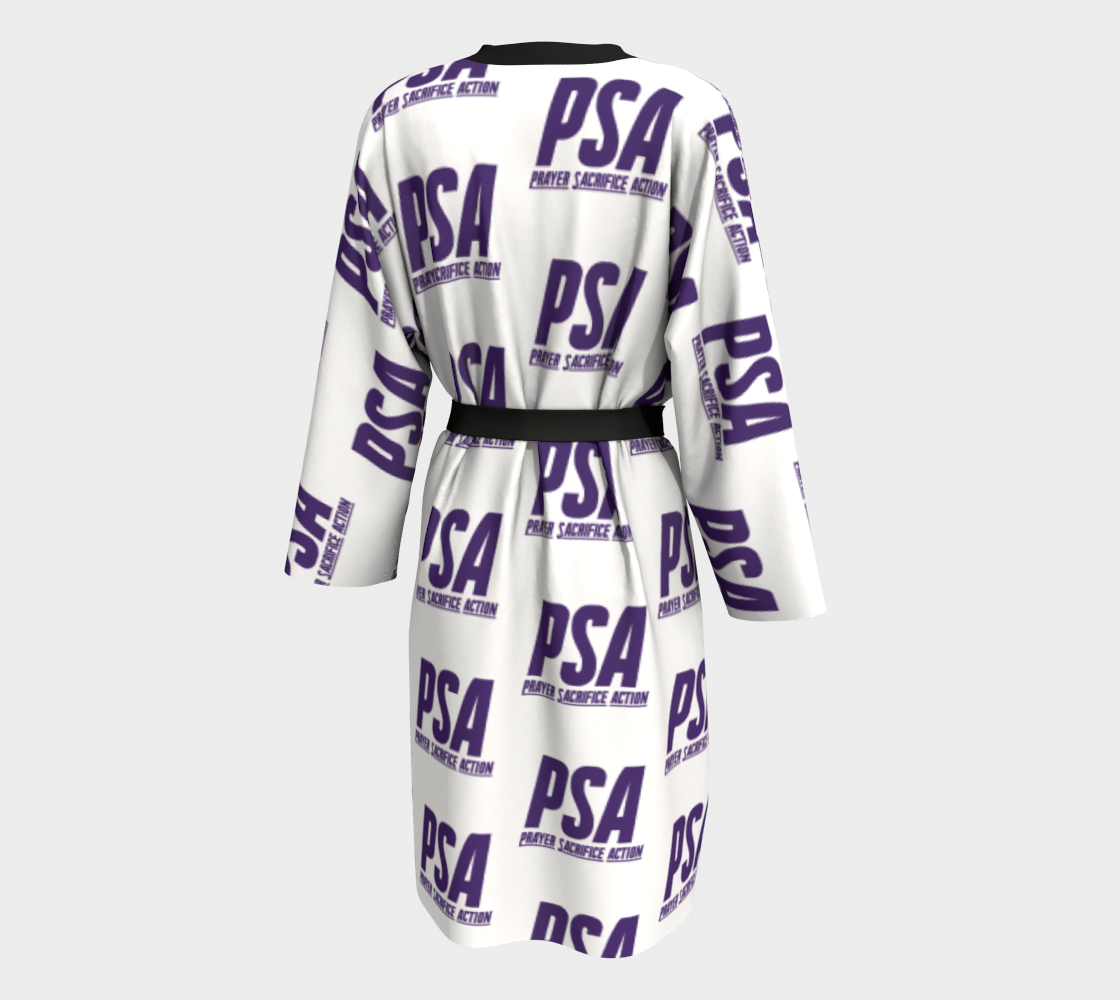 Purple Classic Robe Peignoir
