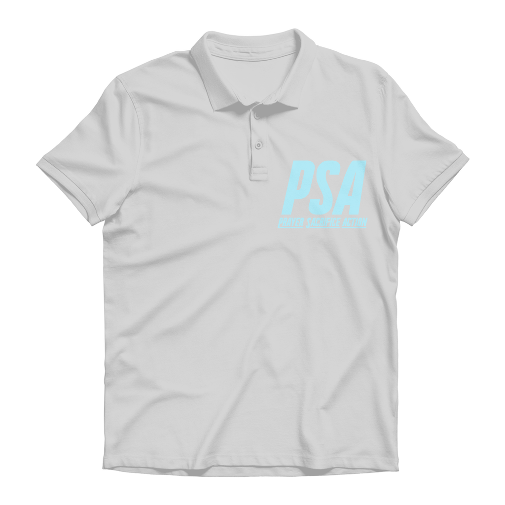 Blizzard Blue Premium Adult Polo Shirt