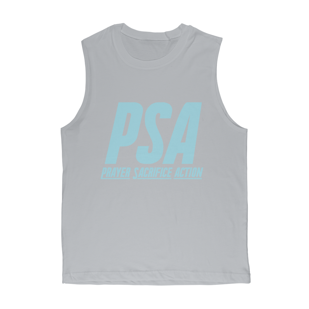 Blizzard Blue Classic Adult Muscle Top