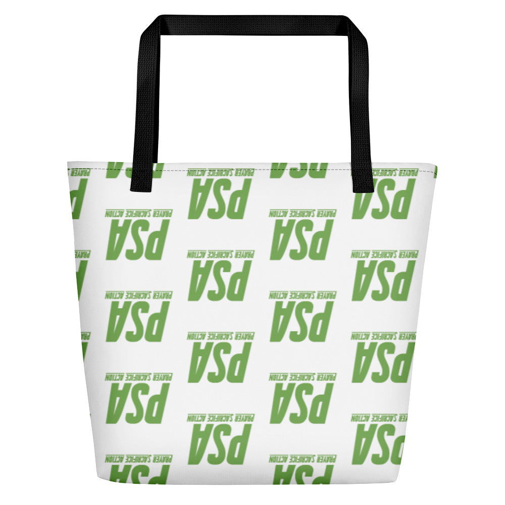 Green Classic Large Tote Bag w/ Pocket
