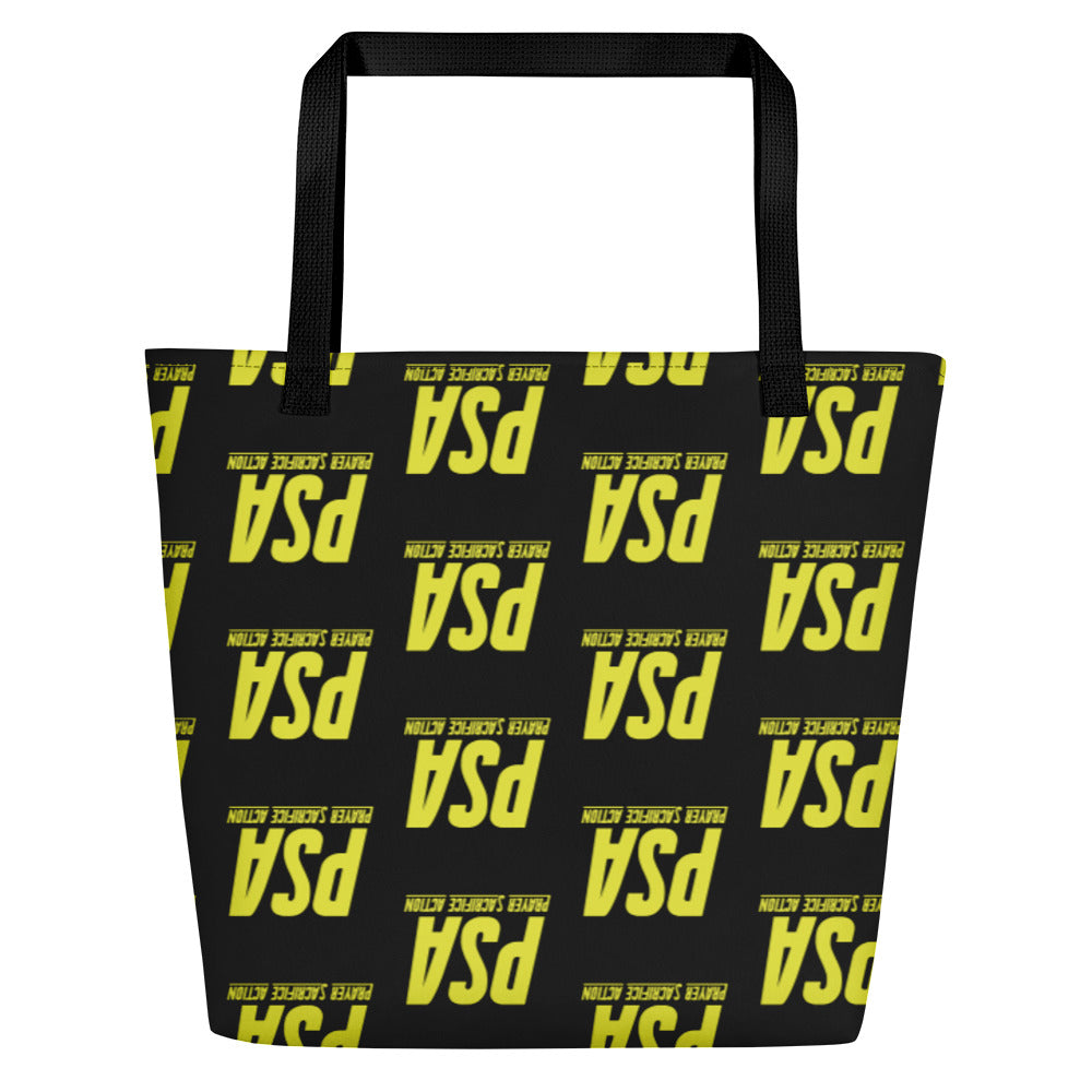 Starship Yellow Classic Large Tote Bag w/ Pocket