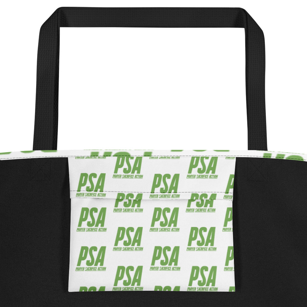 Green Classic Large Tote Bag w/ Pocket