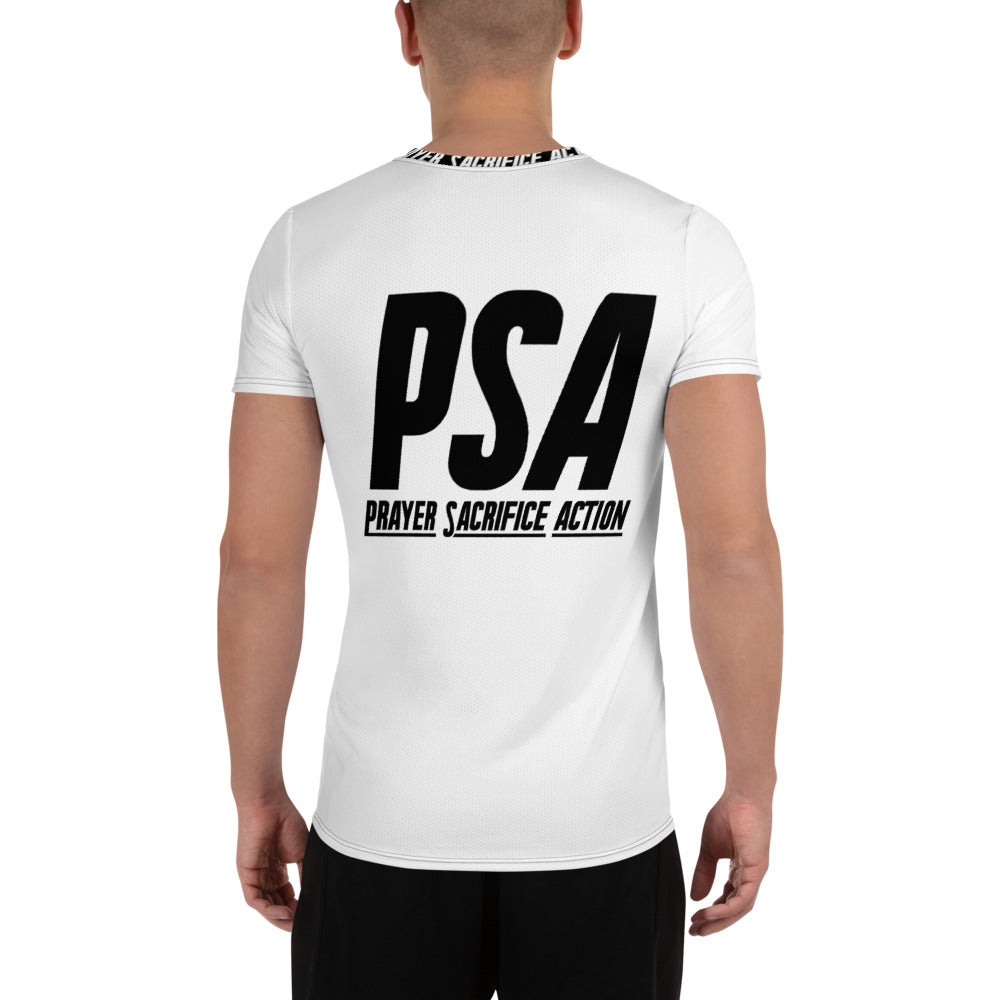 White Classic Men's Athletic T-shirt