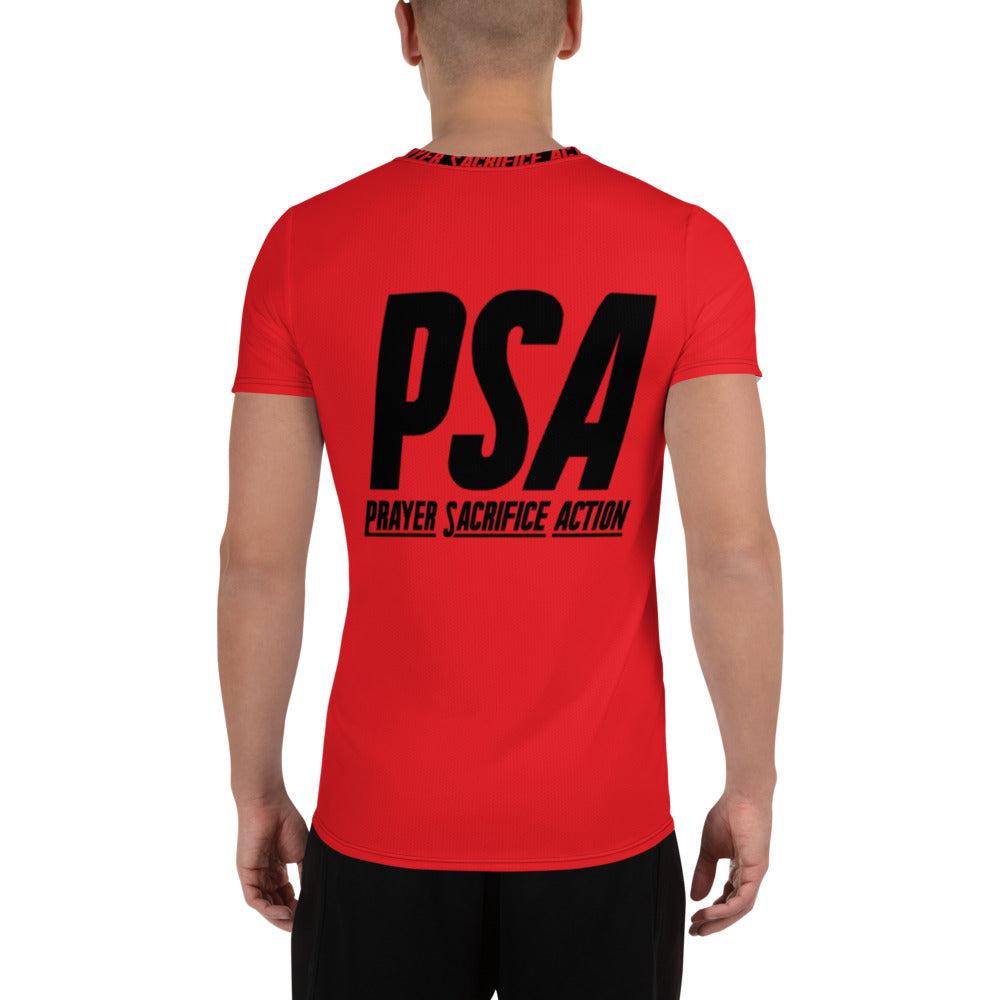 Red Classic Men's Athletic T-shirt