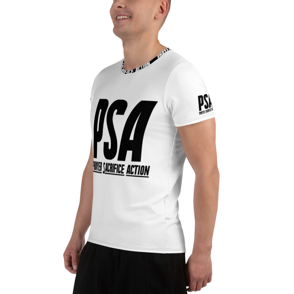 White Classic Men's Athletic T-shirt