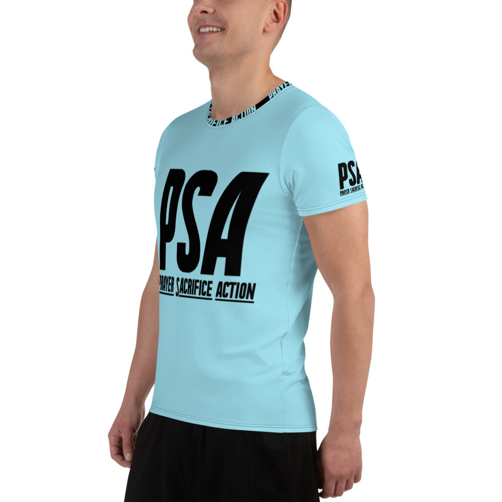 Blizzard Blue Classic Men's Athletic T-shirt