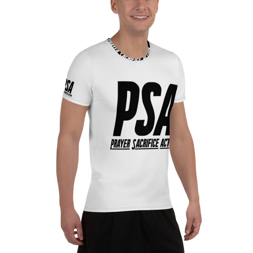 White Classic Men's Athletic T-shirt