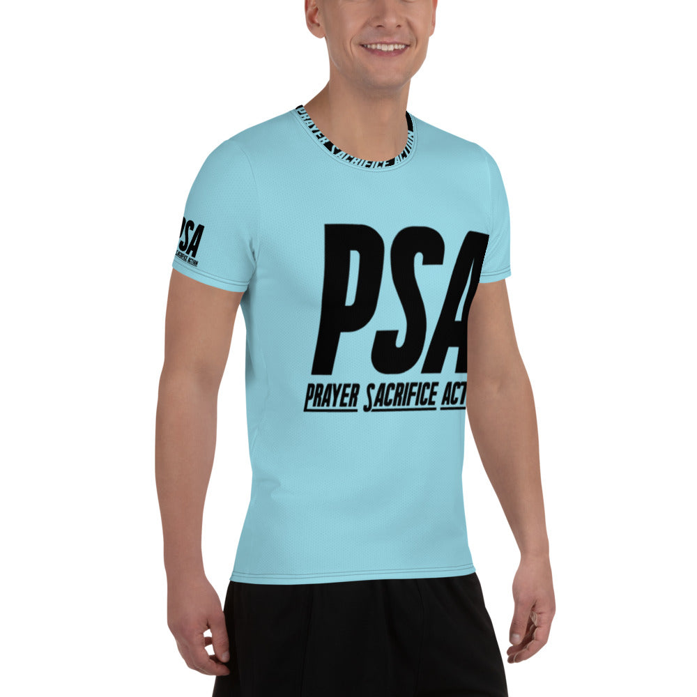 Blizzard Blue Classic Men's Athletic T-shirt