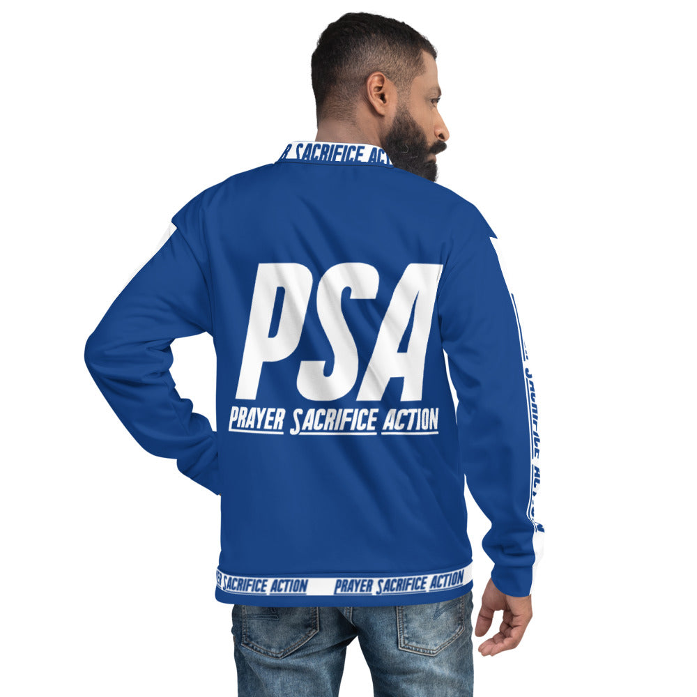 Blue Classic Unisex Bomber Jacket