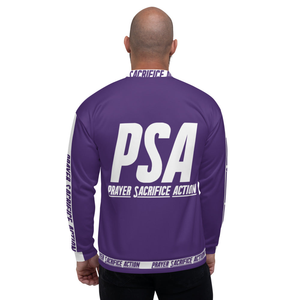 Purple Classic Unisex Bomber Jacket