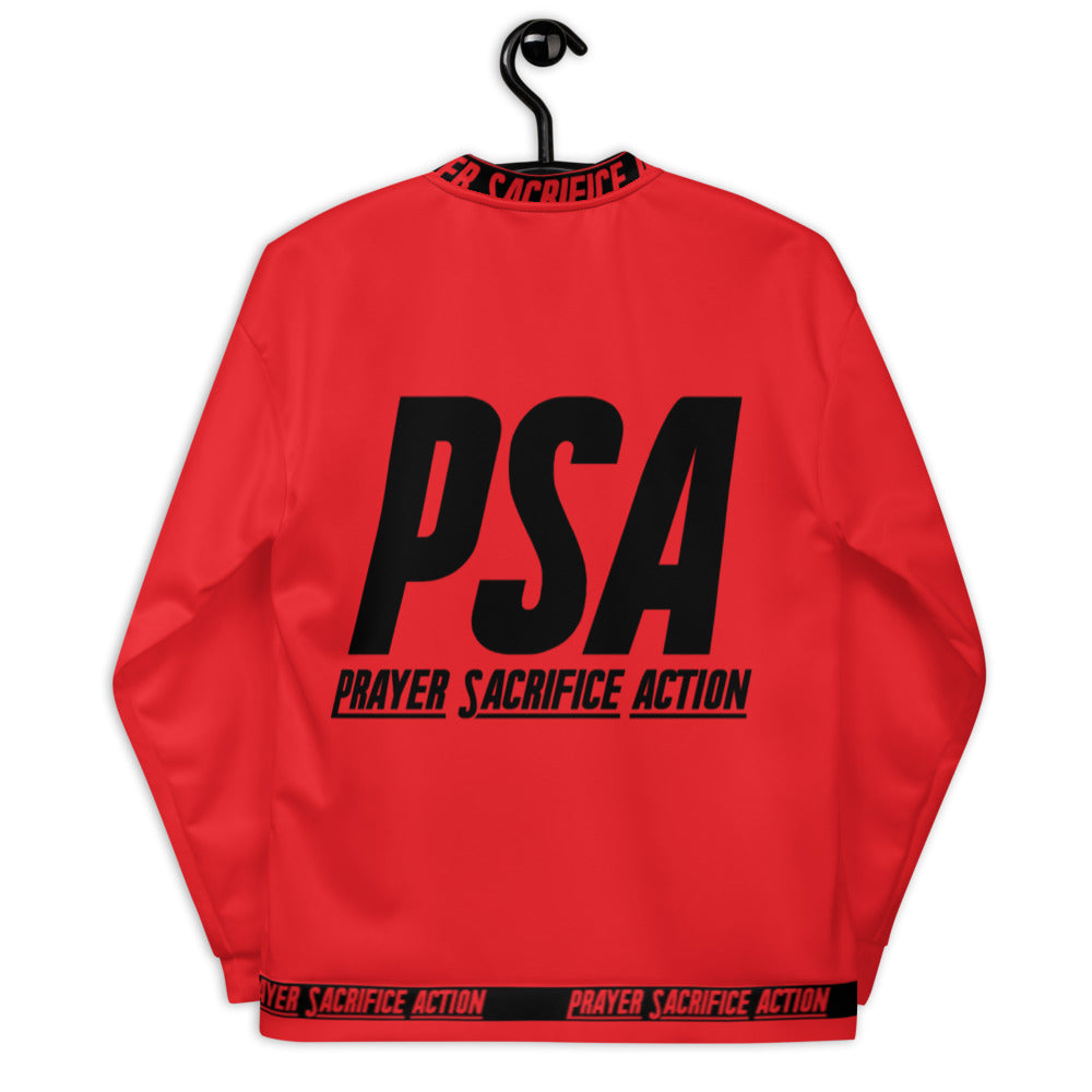 Red Classic Unisex Bomber Jacket