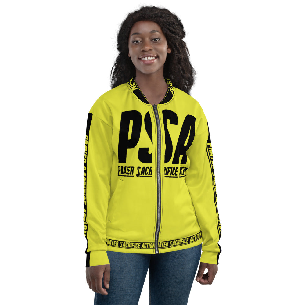 Yellow Classic Unisex Bomber Jacket