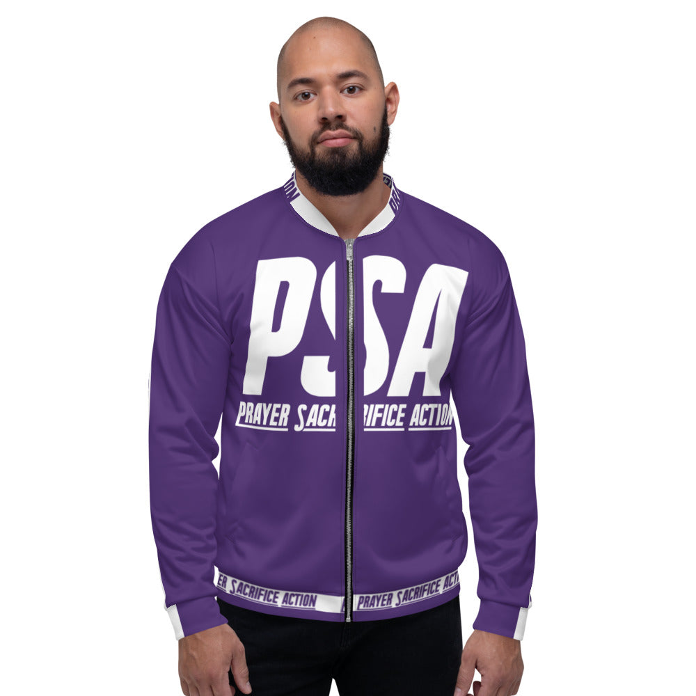 Purple Classic Unisex Bomber Jacket
