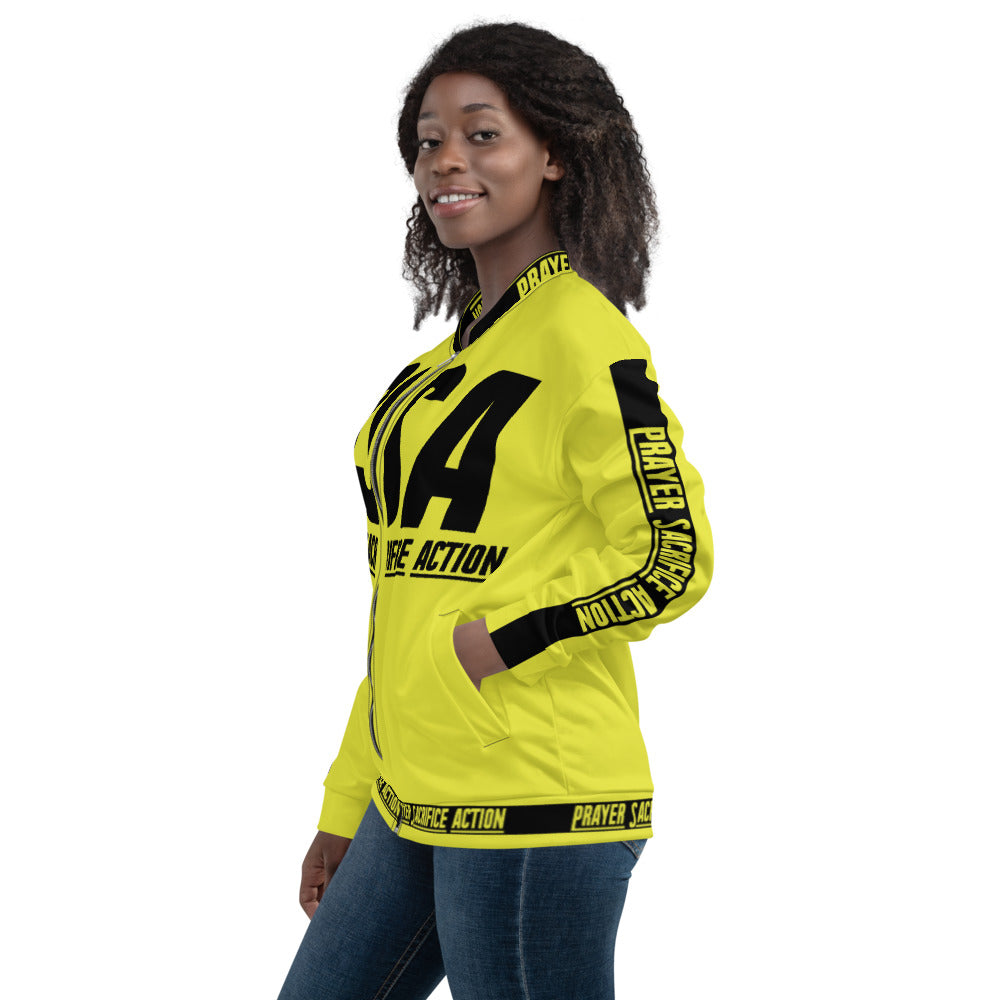 Yellow Classic Unisex Bomber Jacket