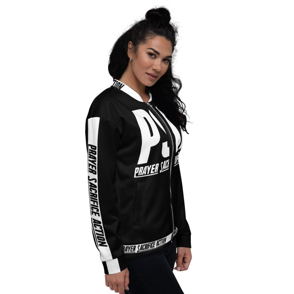 Black Classic Unisex Bomber Jacket