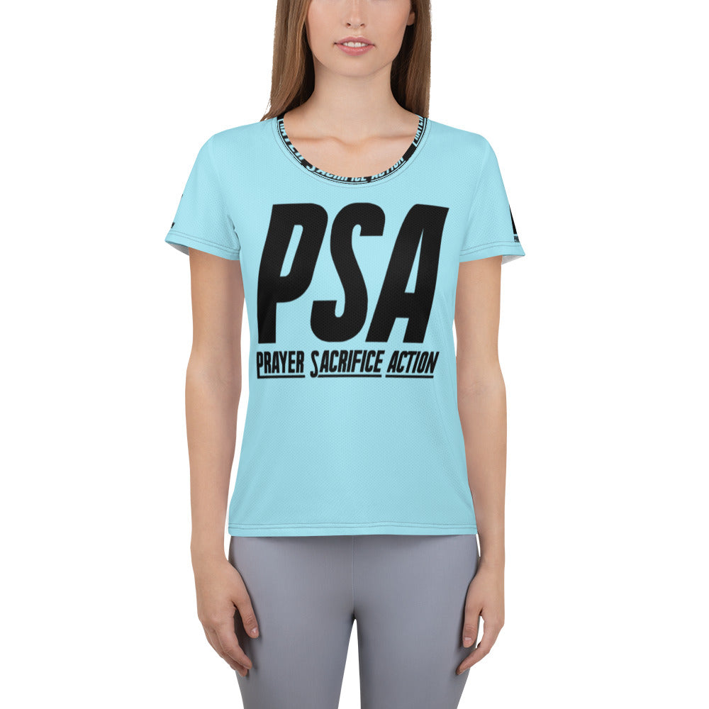 Blizzard Blue Classic Women's Athletic T-shirt