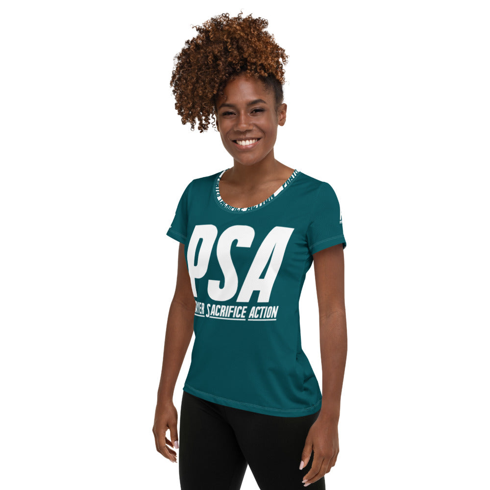 Sherpa Blue Classic Women's Athletic T-shirt