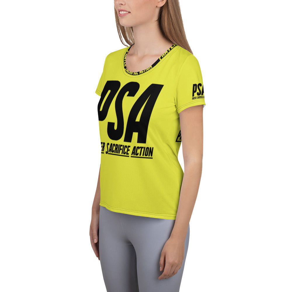 Yellow Classic Women's Athletic T-shirt