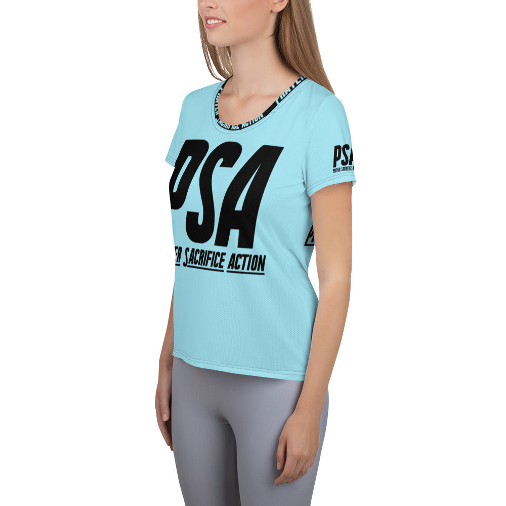 Blizzard Blue Classic Women's Athletic T-shirt