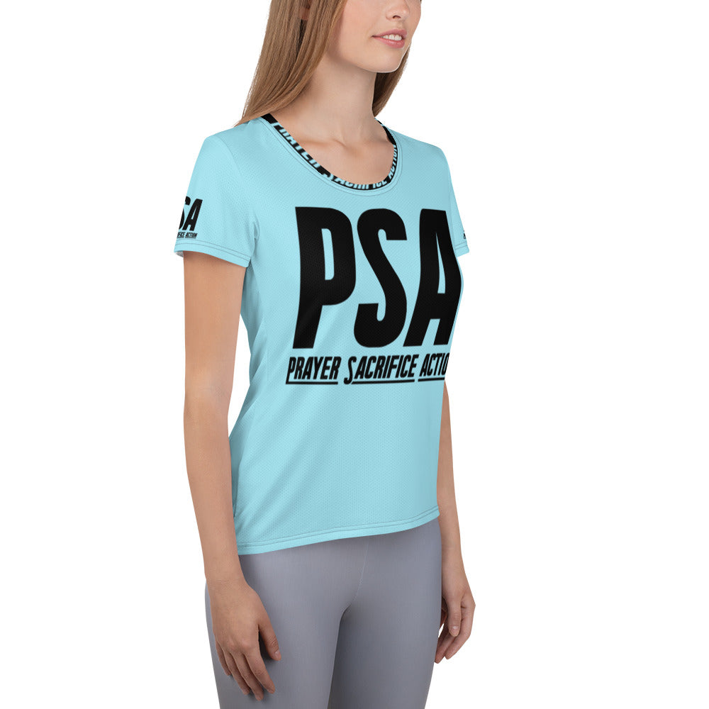 Blizzard Blue Classic Women's Athletic T-shirt