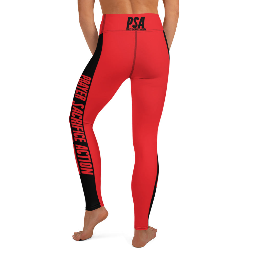 Red Classic Yoga Leggings