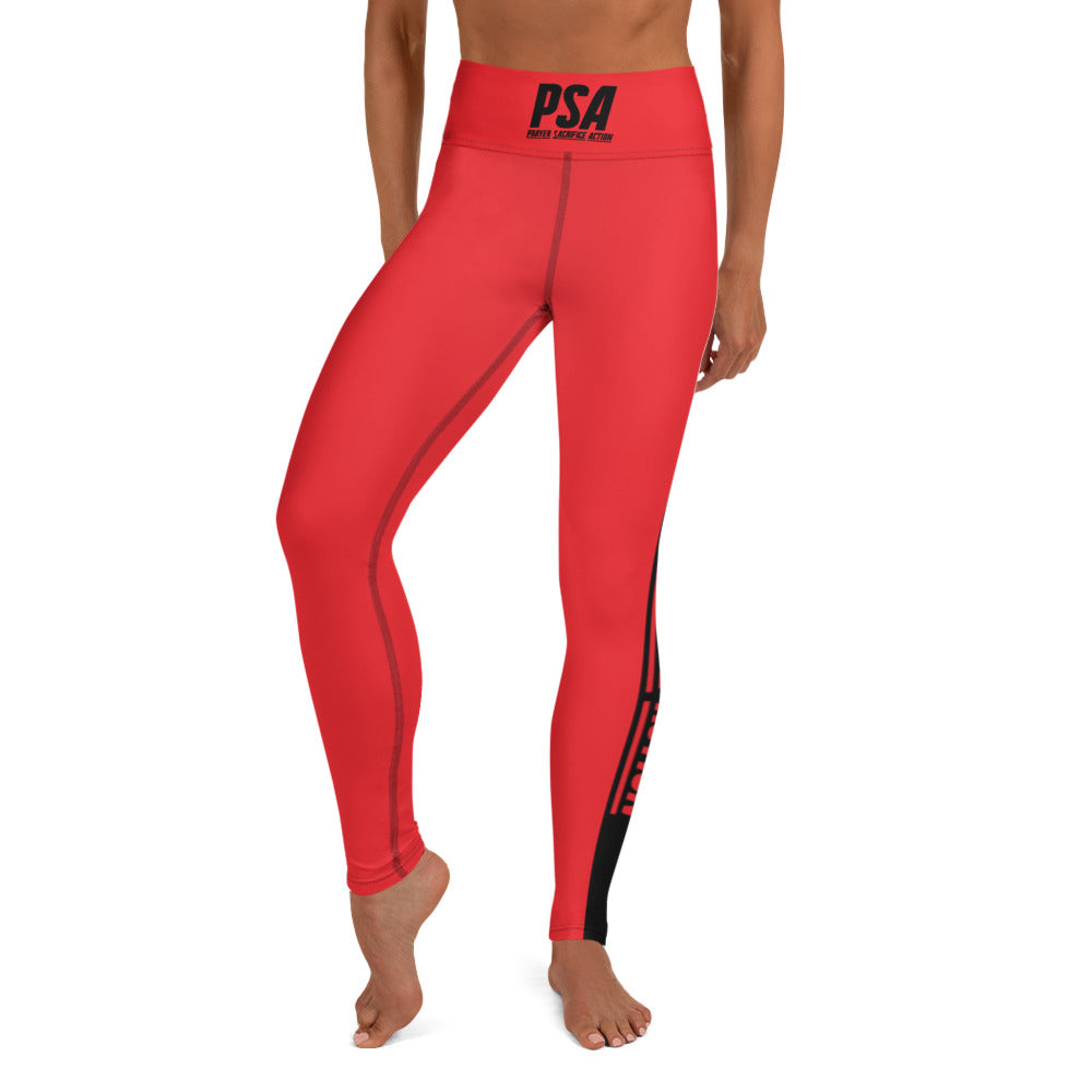 Red Classic Yoga Leggings
