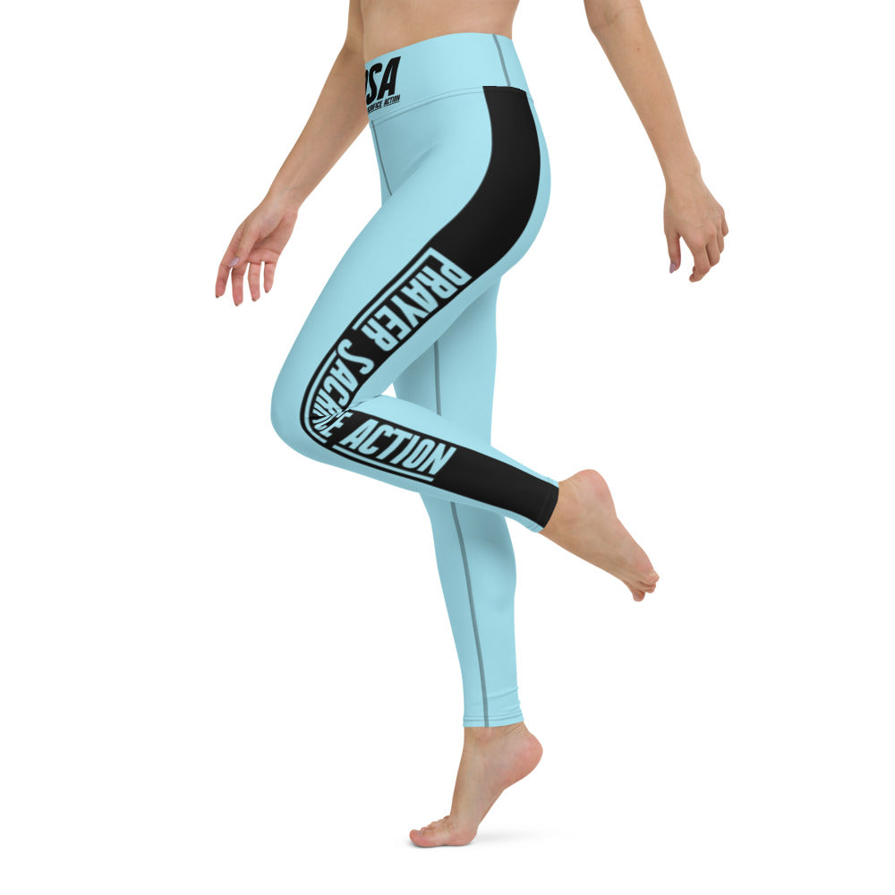 Blizzard Blue Yoga Leggings w/ pockets