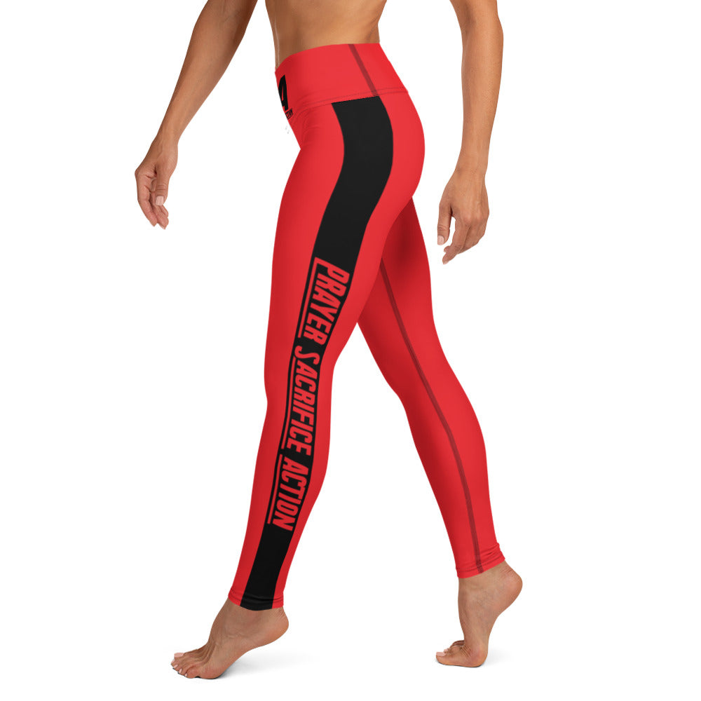 Red Classic Yoga Leggings