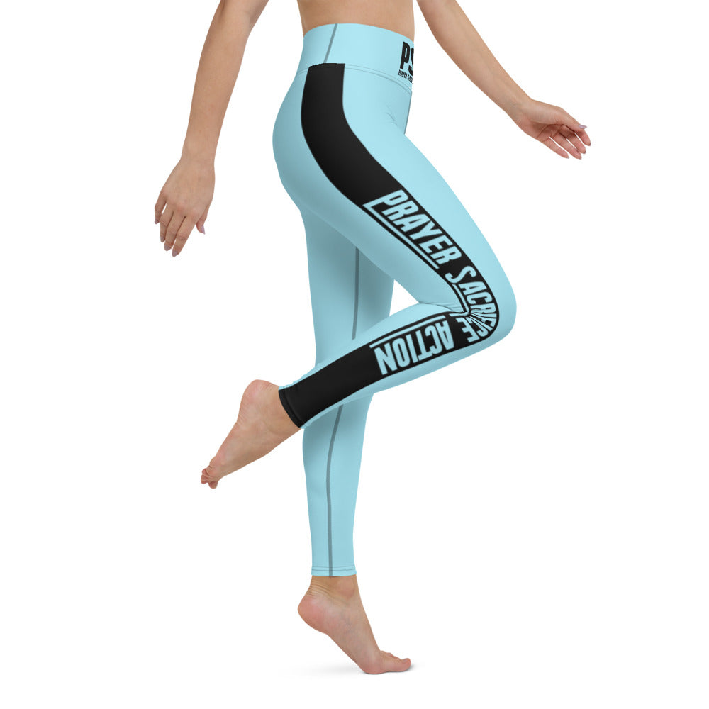 Blizzard Blue Yoga Leggings w/ pockets