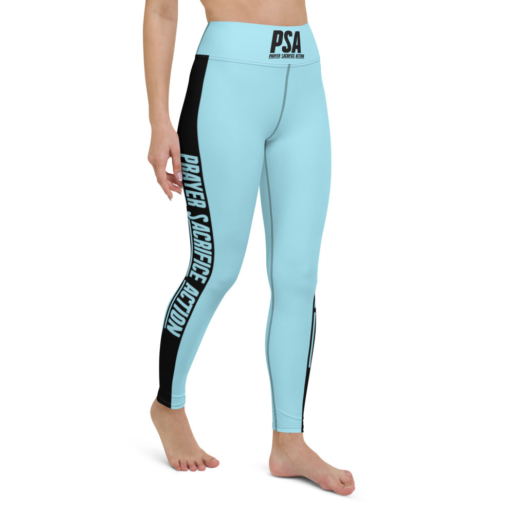 Blizzard Blue Yoga Leggings w/ pockets