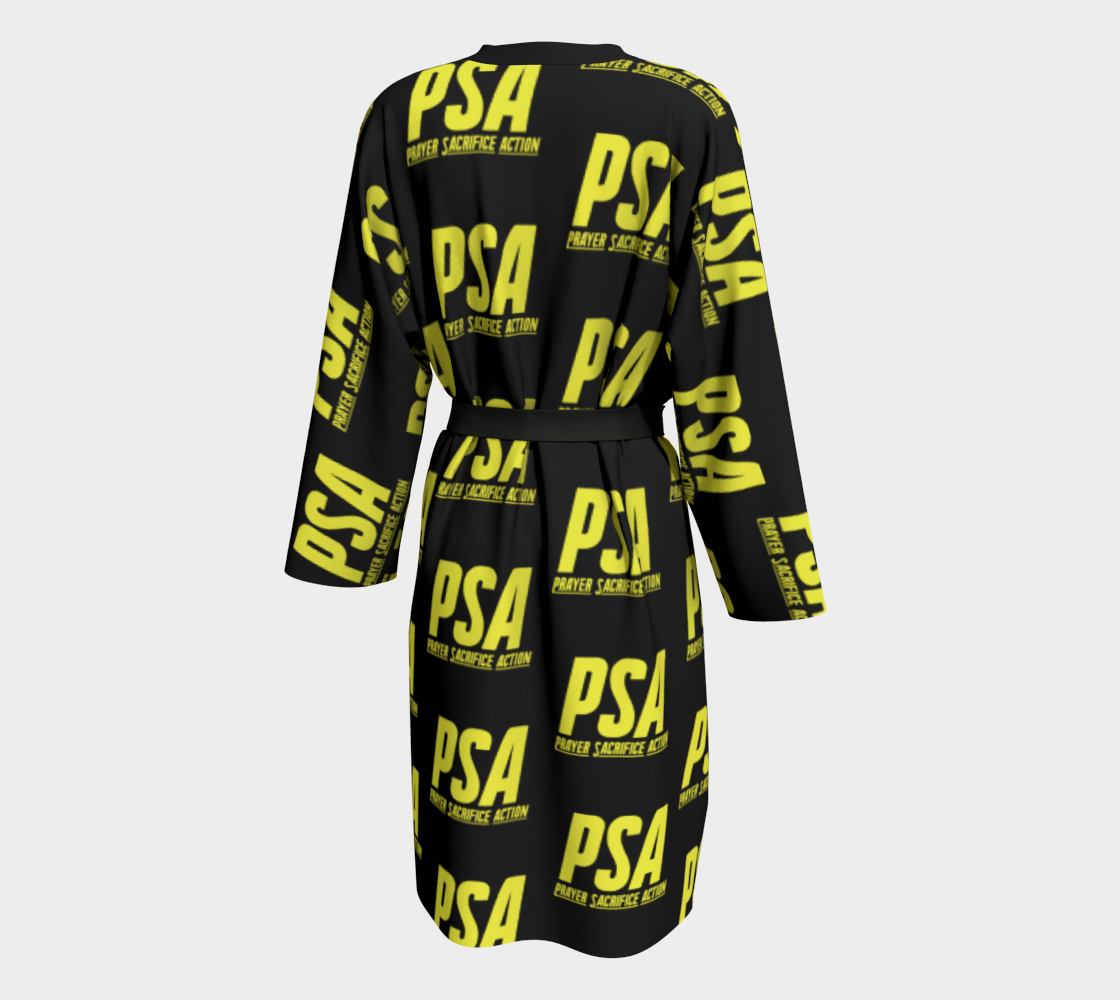 Yellow Classic Robe Peignoir
