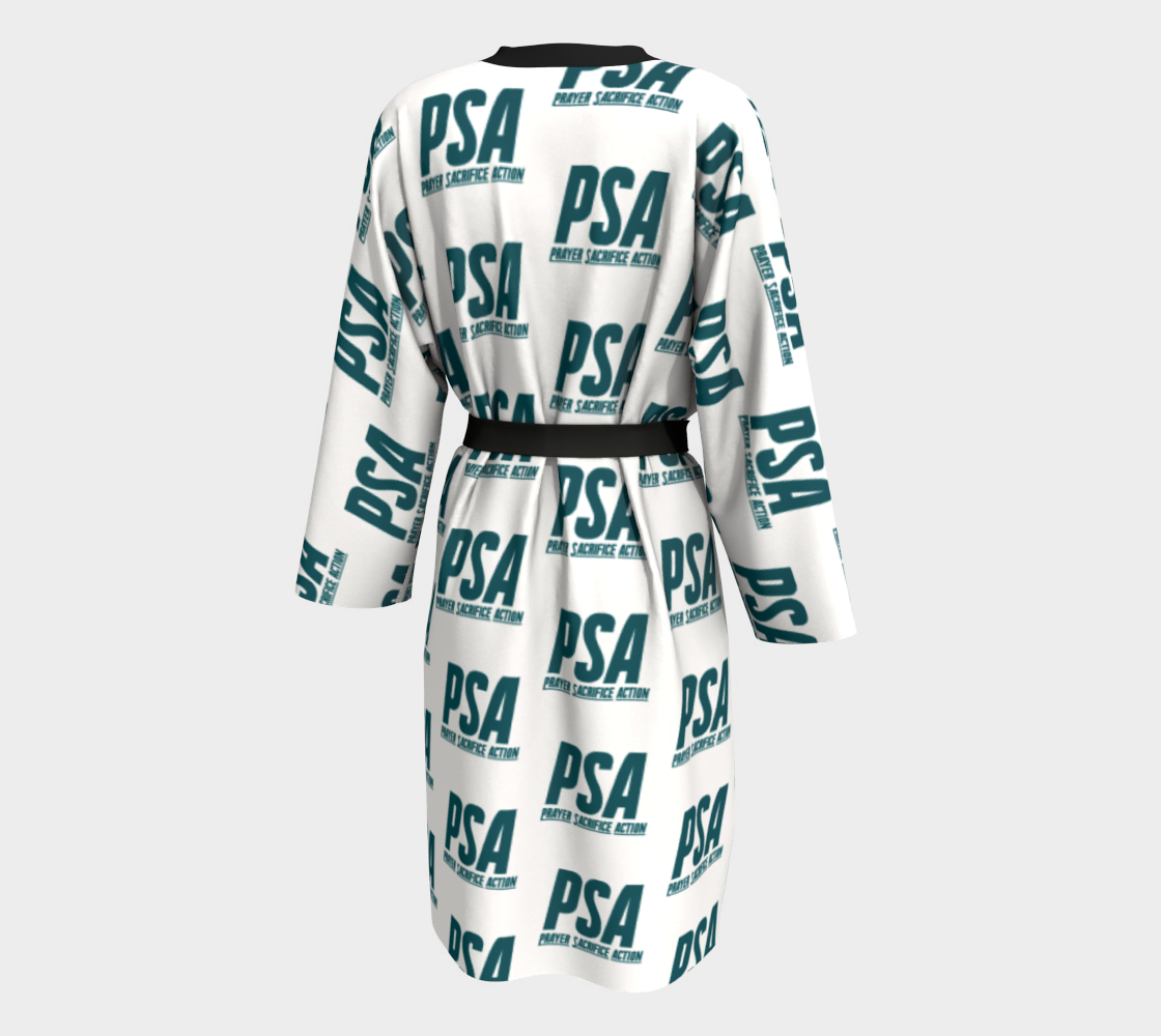 Sherpa Blue Classic Robe Peignoir