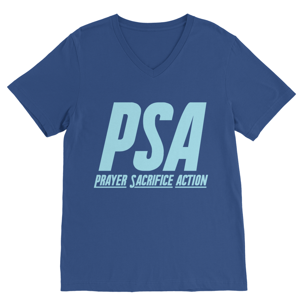 Blizzard Blue Classic V-Neck T-Shirt