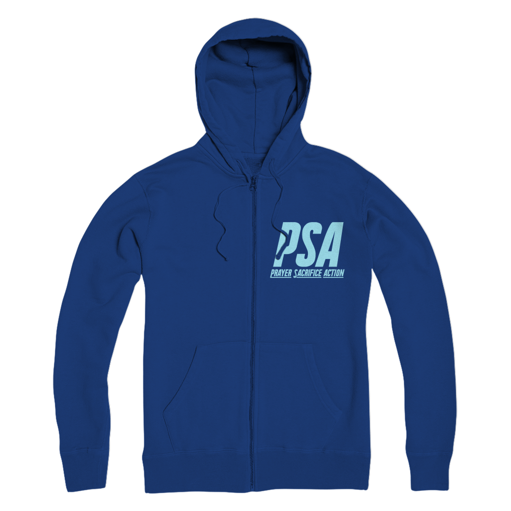 Blizzard Blue Premium Adult Zip Hoodie