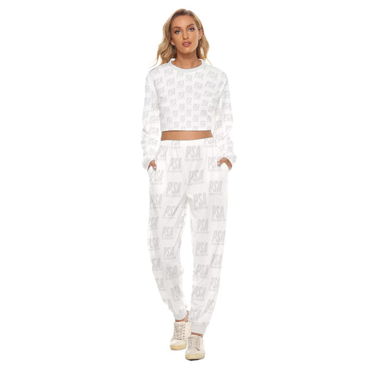Whisper Classic Women's Crop Sweatshirt Suit