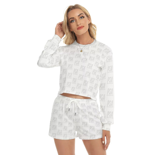 Whisper Classic Women's Short Sweatshirt And Pants Suit